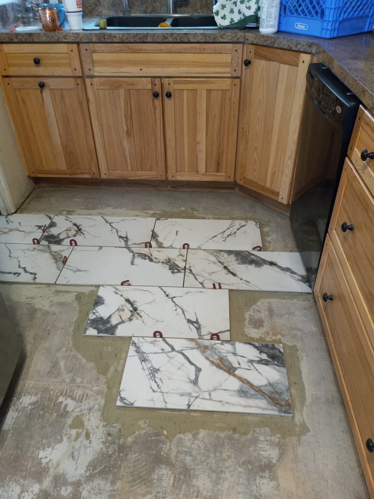 Gallery photos for Full Home Tile Demo and Marble-Look Floor Installation: Image #6