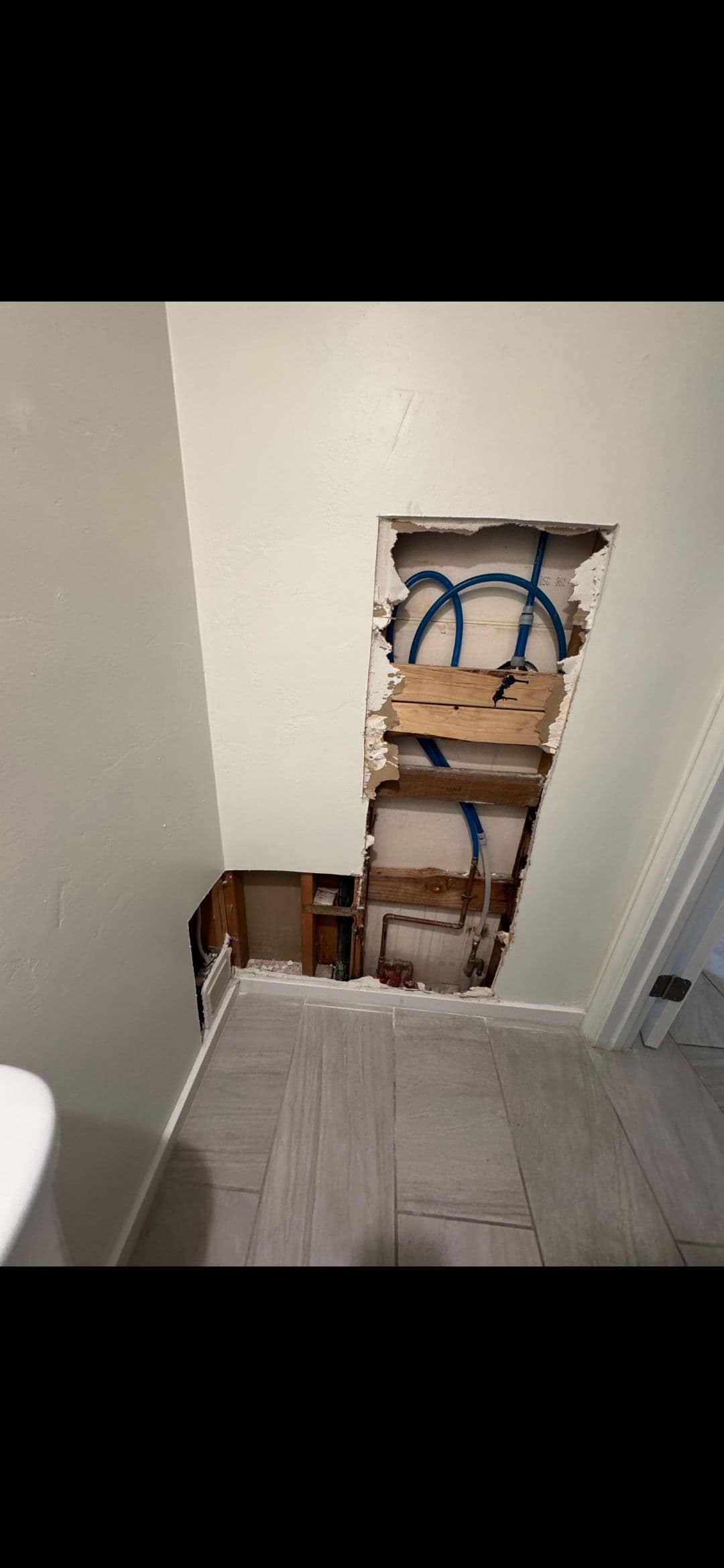 Gallery photos for Water Damage Bathroom Repair Done Right - Start to Finish: Image #2