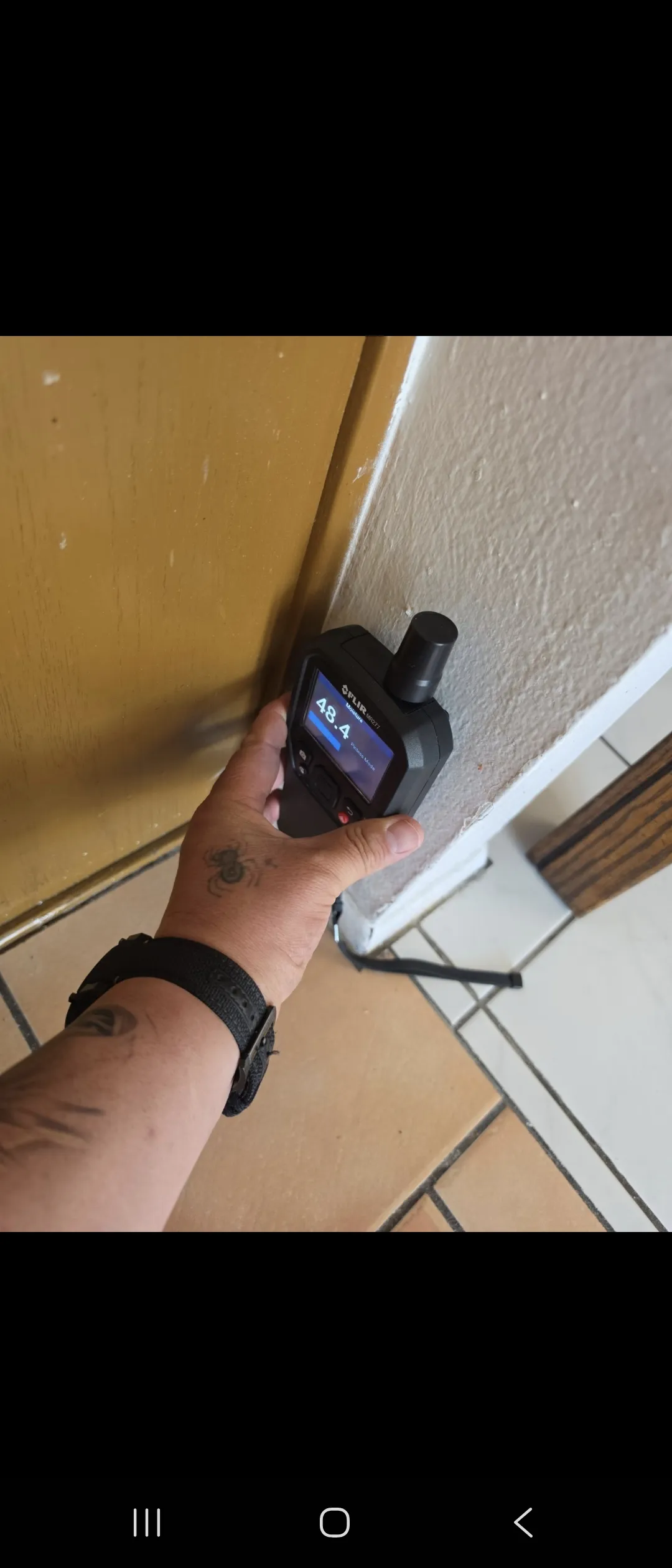 Gallery photos for Bathroom Backup Water Damage Inspection and Demo Underway: Image #5