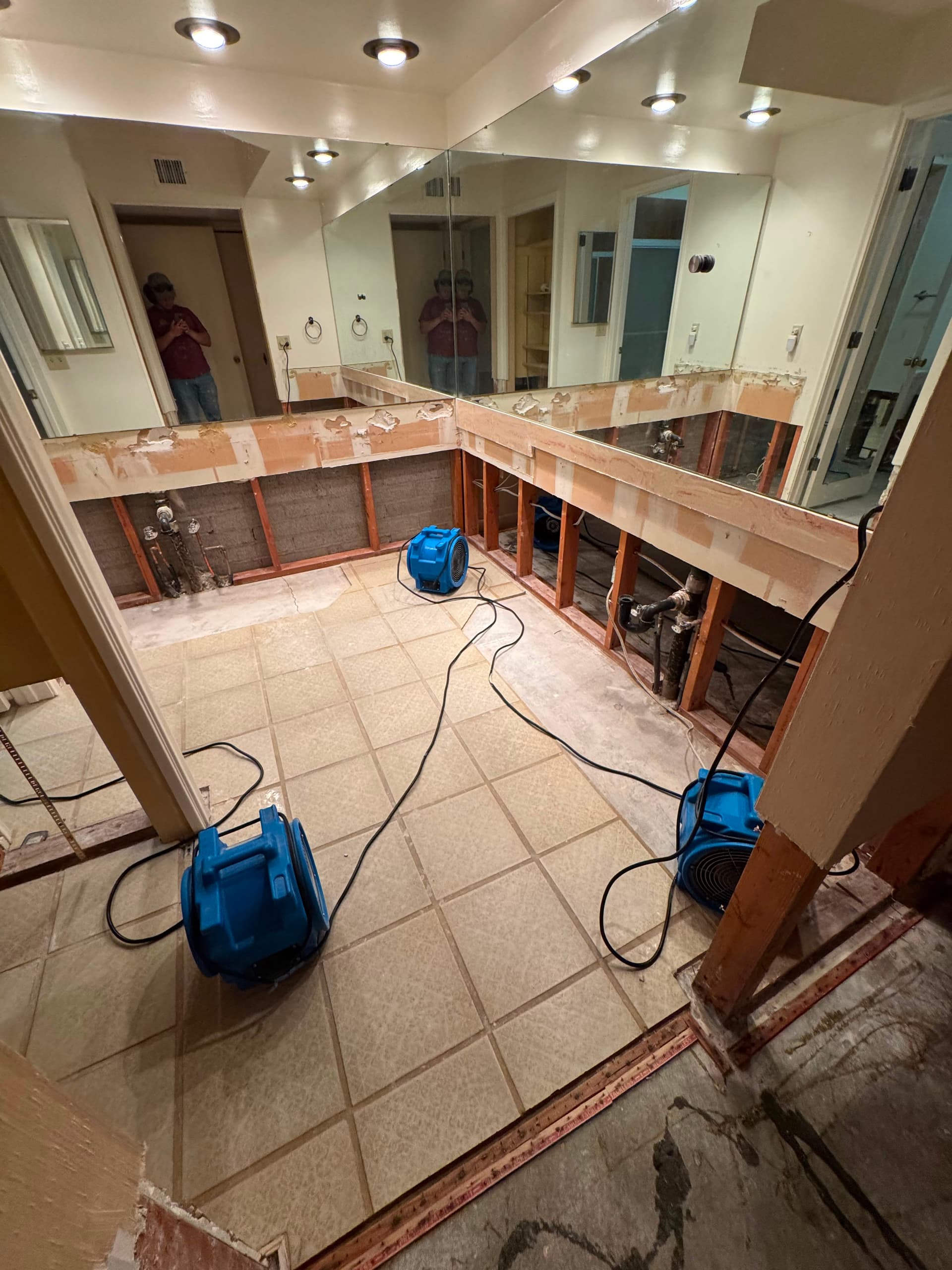 Gallery photos for Water Damage Hits Bathrooms and Bedrooms - Here's How We Handle It: Image #1
